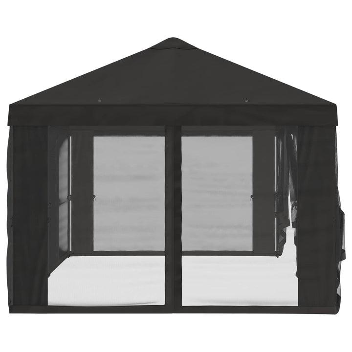 Gazebo Cover med sidevægge Antracit 600,5 x 300,5 cm Polyester