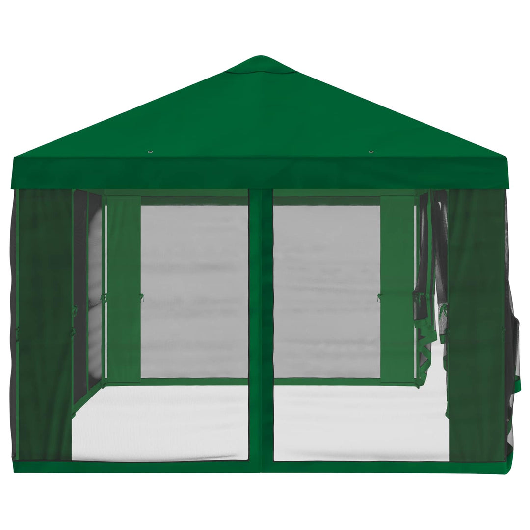 Gazebo Cover med sidevægge Grøn 600,5 x 300,5 cm Polyester