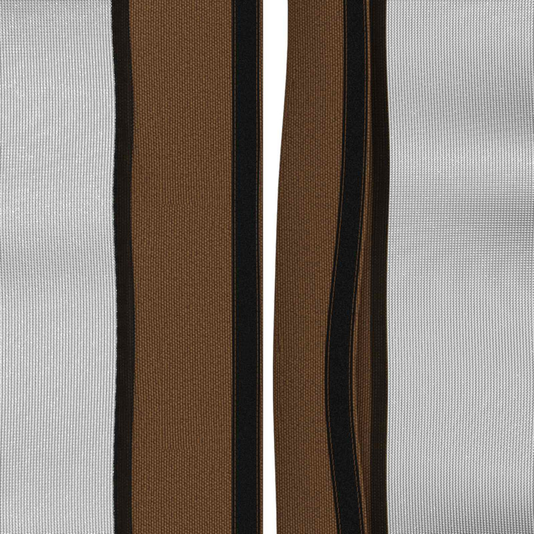 Gazebo Cover med sidevægge Gråbrun 600,5 x 300,5 cm Polyester