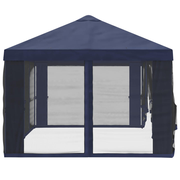 Gazebo Cover med sidevægge Blå 600,5 x 300,5 cm Polyester