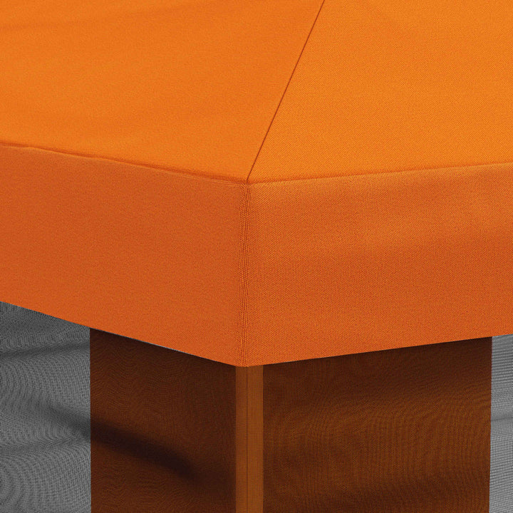 Gazebo Cover med sidevægge Orange 600,5 x 300,5 cm Polyester
