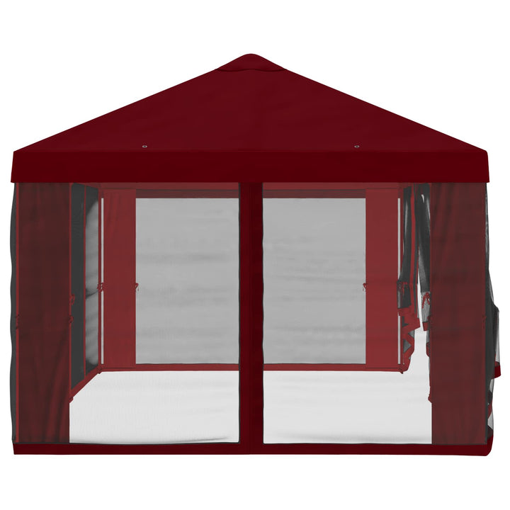 Gazebo Cover med sidevægge Bordeaux 600,5 x 300,5 cm Polyester