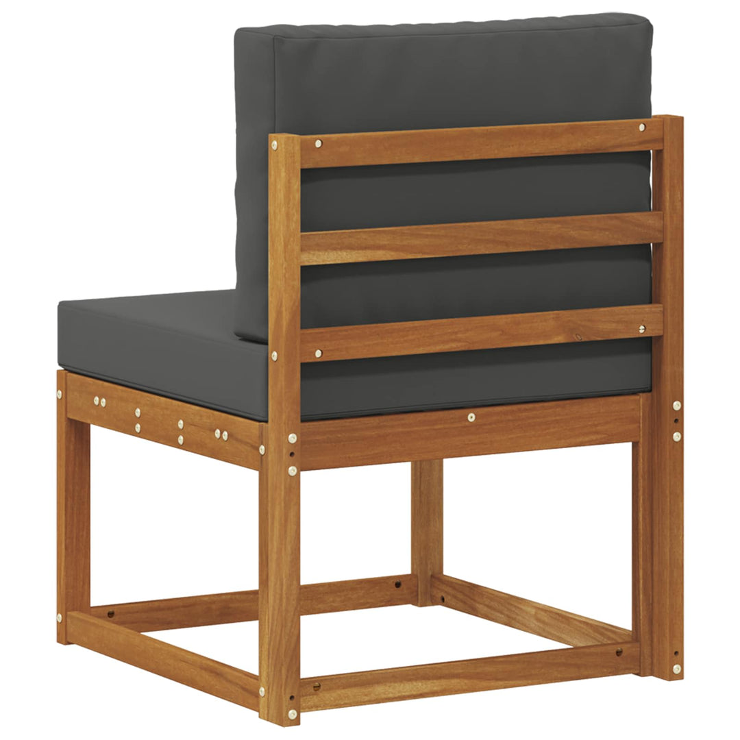Udendørs Mellem Sofa Massivt Akacietræ Naturfarvet