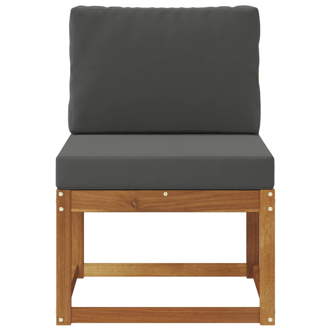 Udendørs Mellem Sofa Massivt Akacietræ Naturfarvet