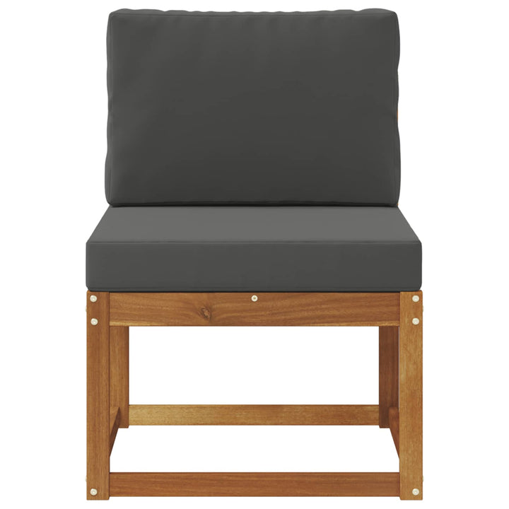 Udendørs Mellem Sofa Massivt Akacietræ Naturfarvet