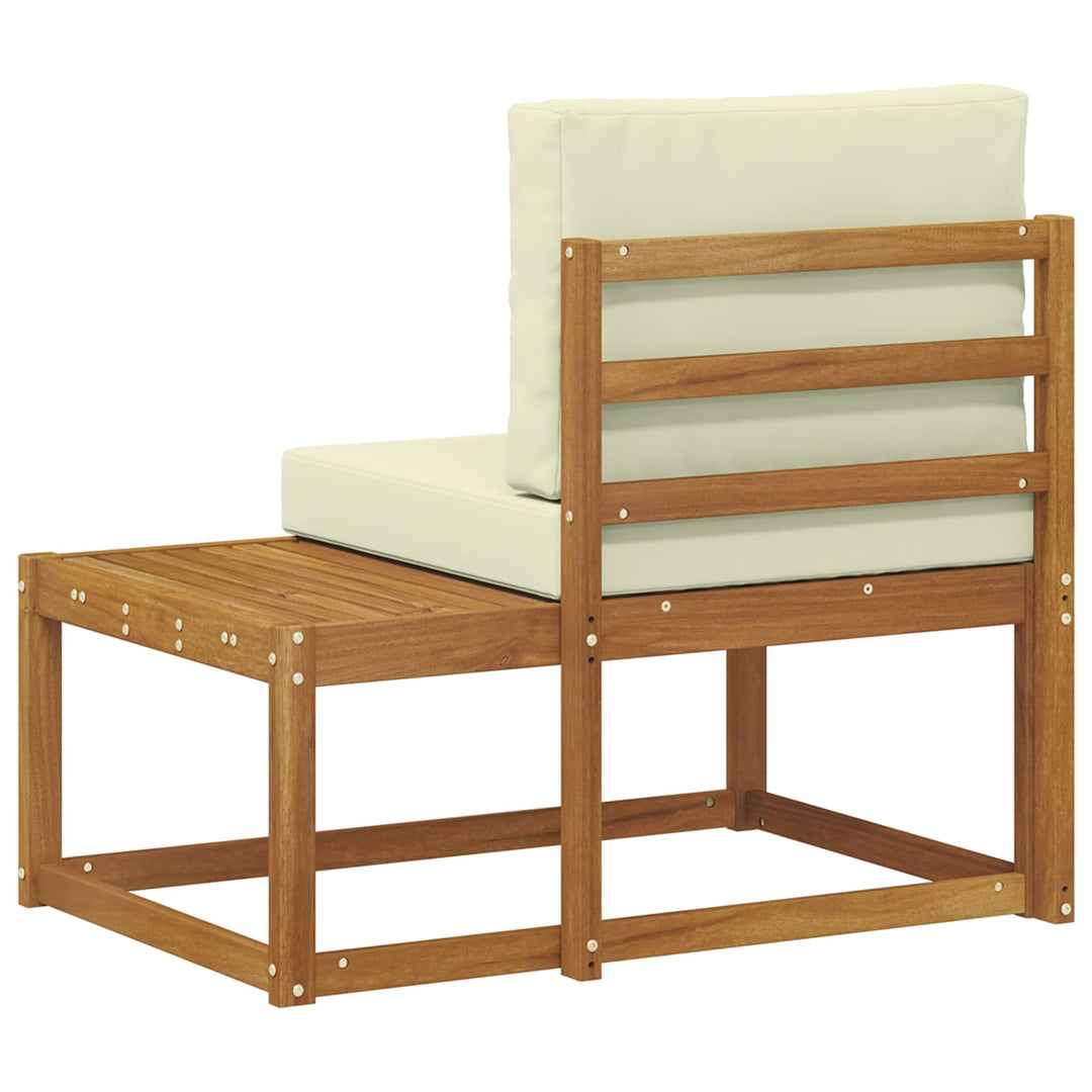 Udendørs Modulsofa med pude Naturfarvet 91 x 63 x 73 cm
