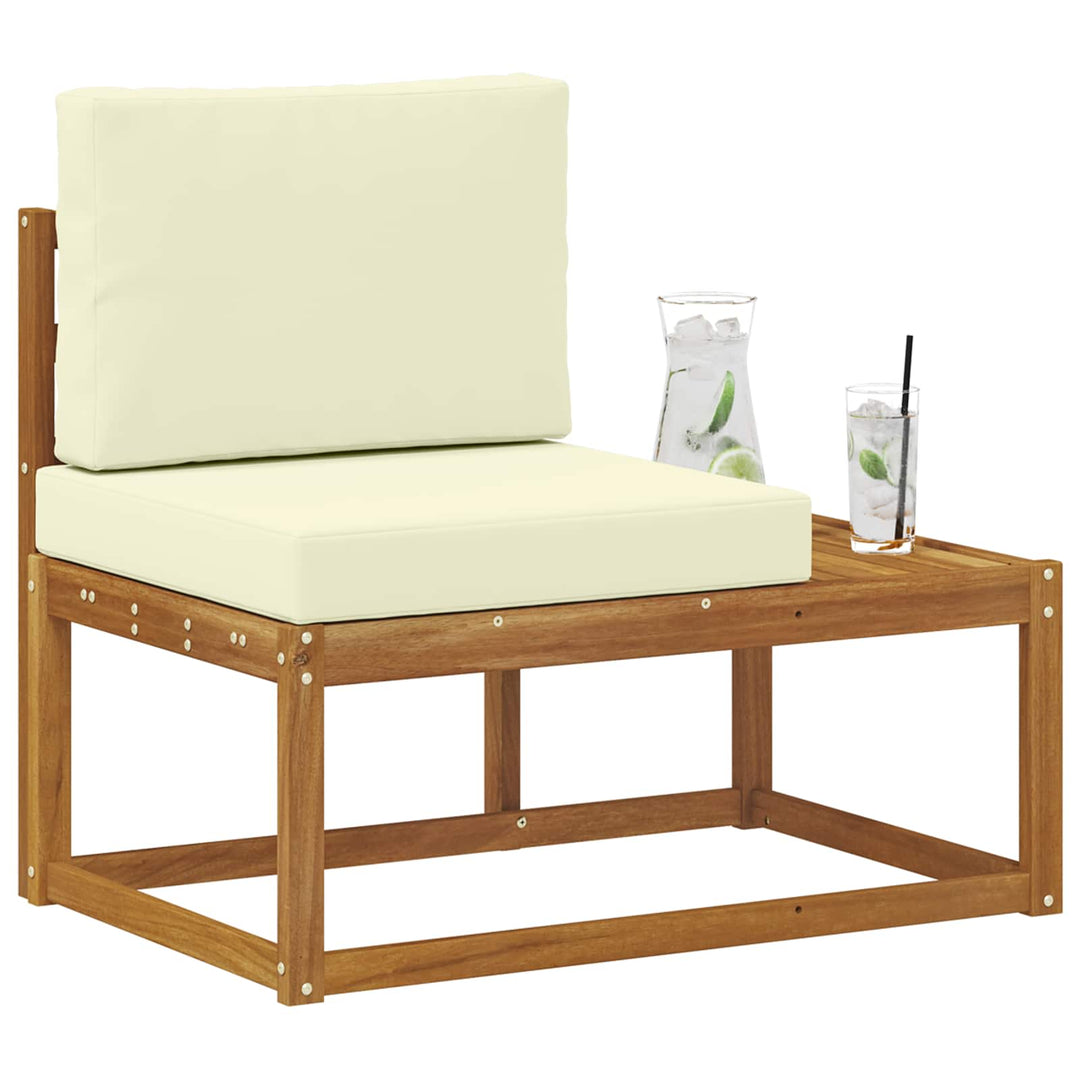 Udendørs Modulsofa med pude Naturfarvet 91 x 63 x 73 cm
