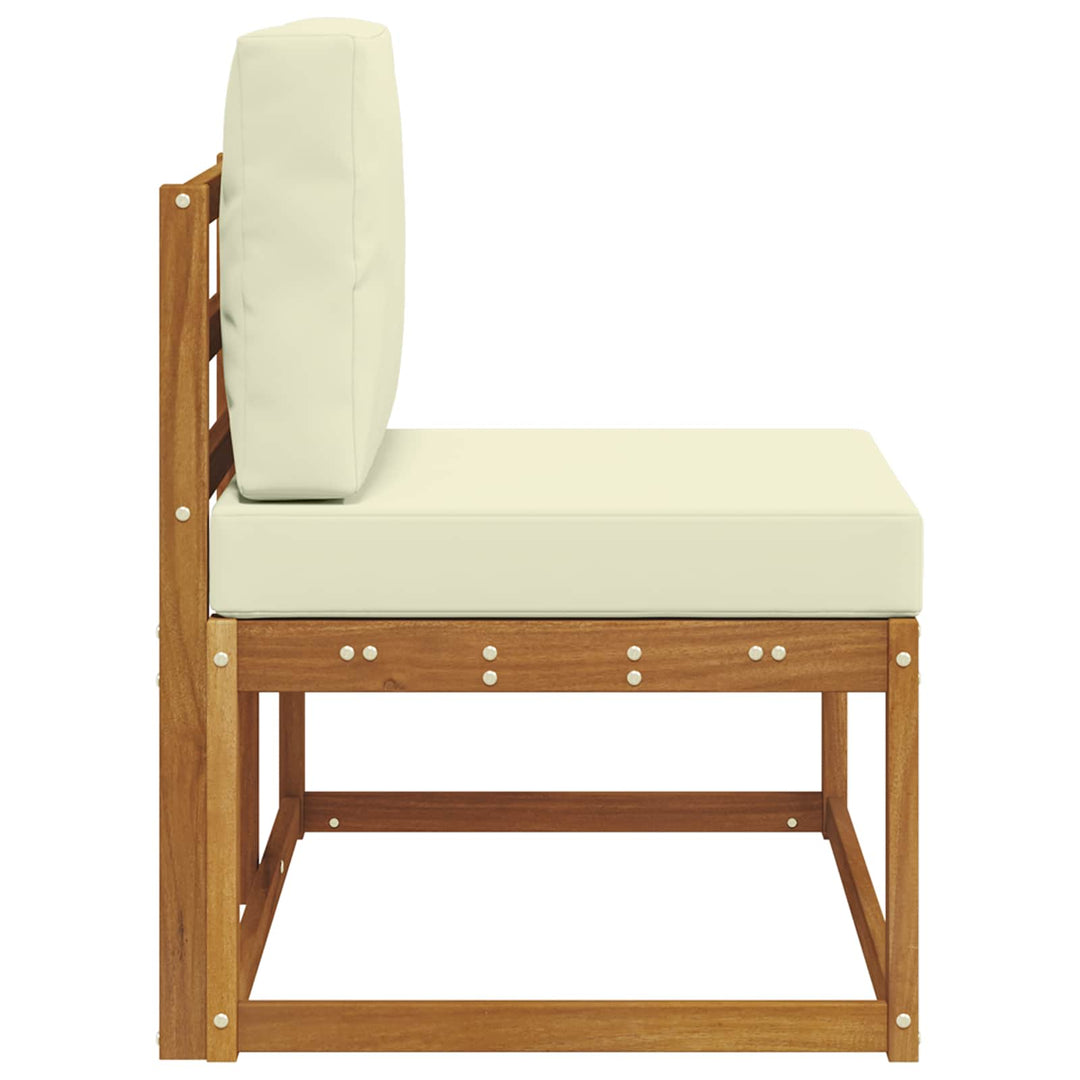 Udendørs Modulsofa med pude Naturfarvet 91 x 63 x 73 cm