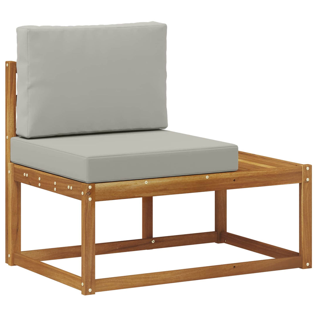 Udendørs Modulsofa med pude Naturfarvet 91 x 63 x 73 cm