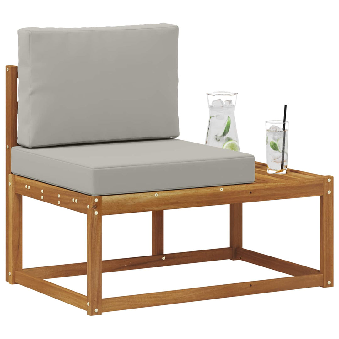 Udendørs Modulsofa med pude Naturfarvet 91 x 63 x 73 cm