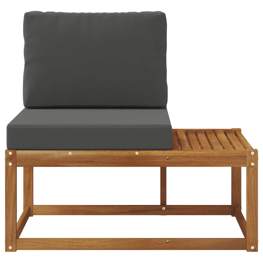 Udendørs Modulsofa Naturlig og Antracit 91 x 63 x 73 cm