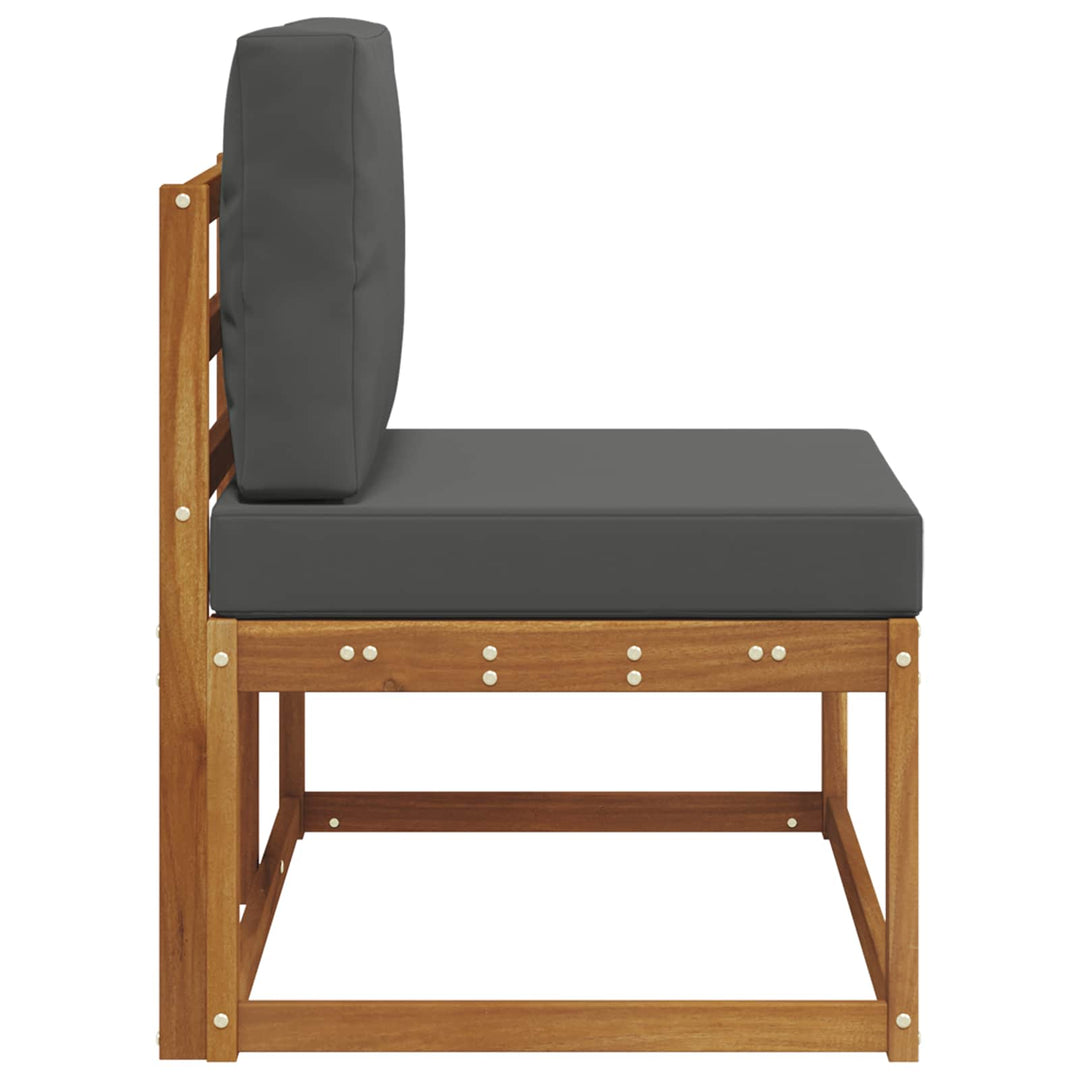 Udendørs Modulsofa Naturlig og Antracit 91 x 63 x 73 cm