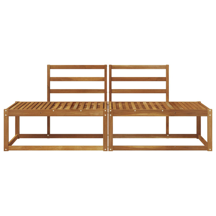 Udendørs Modulsofa 2 Stk Naturfarvet 182,5 x 63 x 73 cm