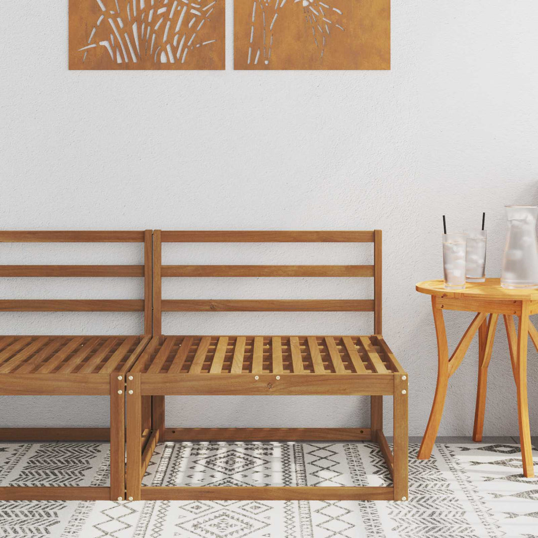 Udendørs Mellem Sofa Naturfarvet 79 x 83 x 73 cm