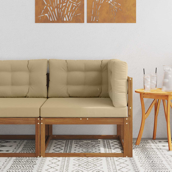 Udendørs Hjørnesofa Naturfarvet