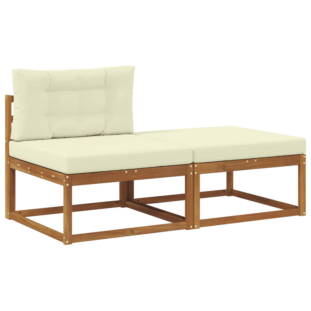 Sektionel sofa enheder med pude 2 Stk Naturfarvet