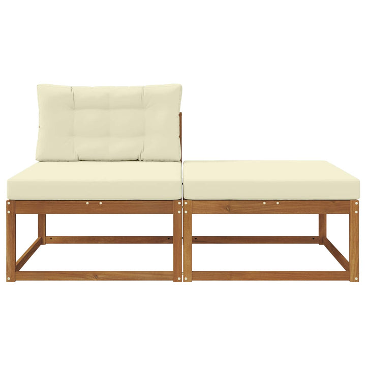 Sektionel sofa enheder med pude 2 Stk Naturfarvet