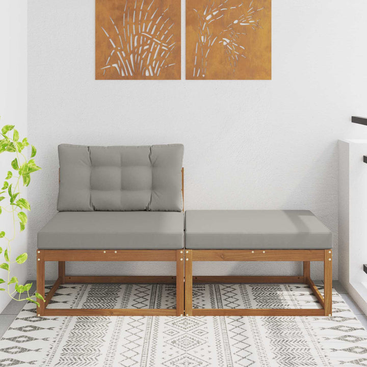 Sektionel sofa enheder med pude 2 Stk Naturfarvet