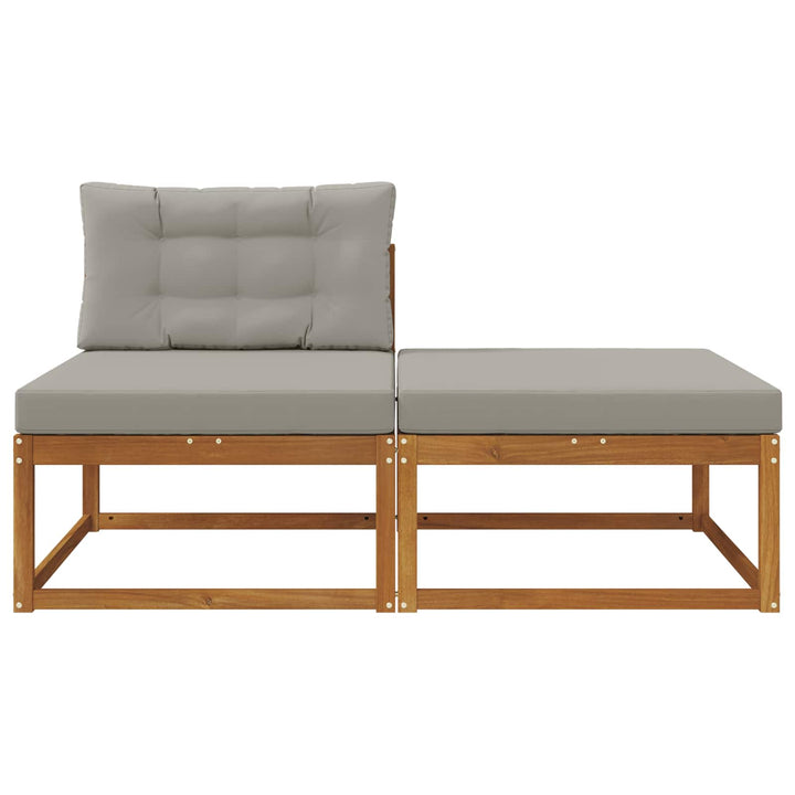 Sektionel sofa enheder med pude 2 Stk Naturfarvet