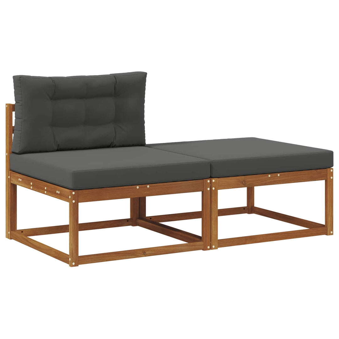 Sektionel sofa enheder med pude 2 Stk Naturfarvet