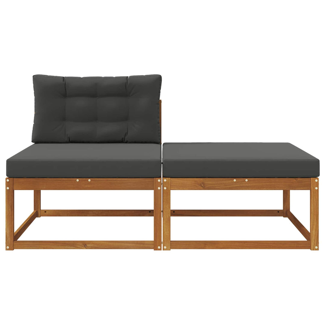 Sektionel sofa enheder med pude 2 Stk Naturfarvet