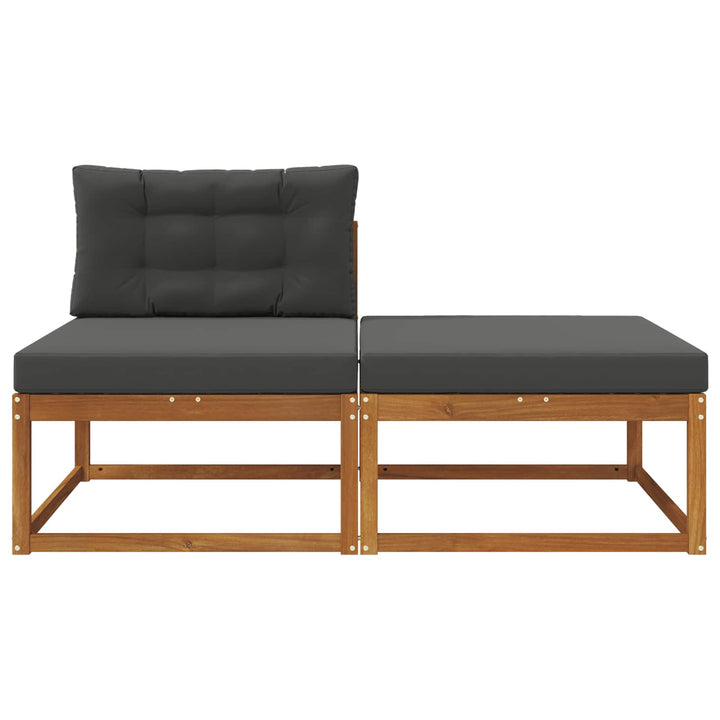 Sektionel sofa enheder med pude 2 Stk Naturfarvet