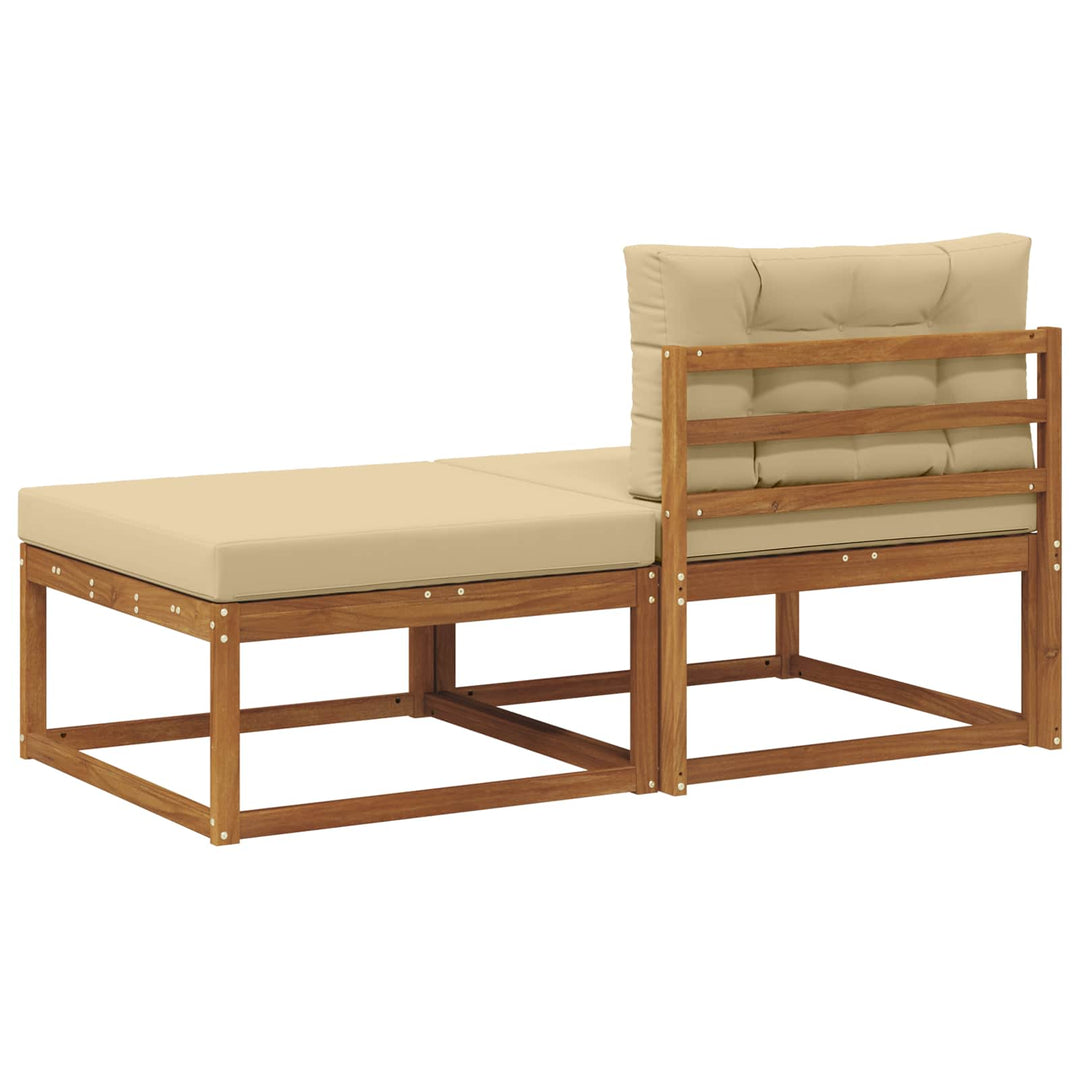 Sektionel sofa enheder med pude 2 Stk Naturfarvet