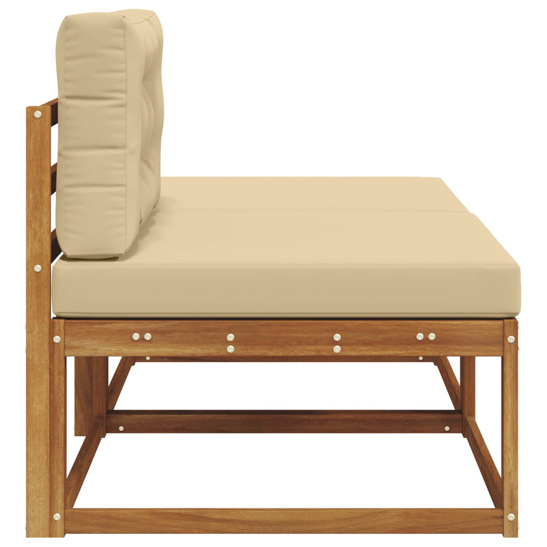 Sektionel sofa enheder med pude 2 Stk Naturfarvet