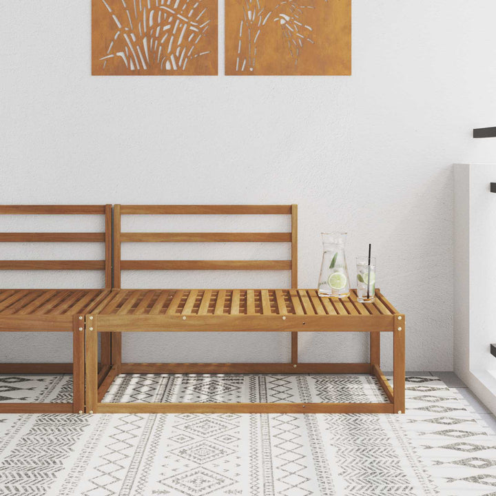 Udendørs end sofa Naturfarvet 115 x 83 x 73 cm