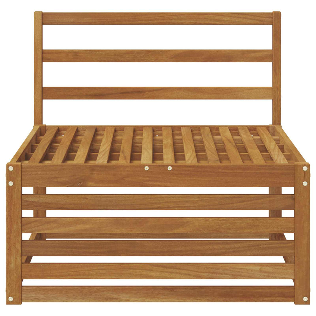 Udendørs Mellem Sofa Massivt Akacietræ Naturfarvet