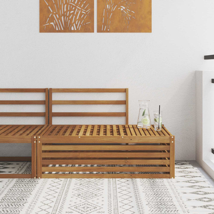 Udendørs end sofa Naturfarvet 115 x 83 x 73 cm