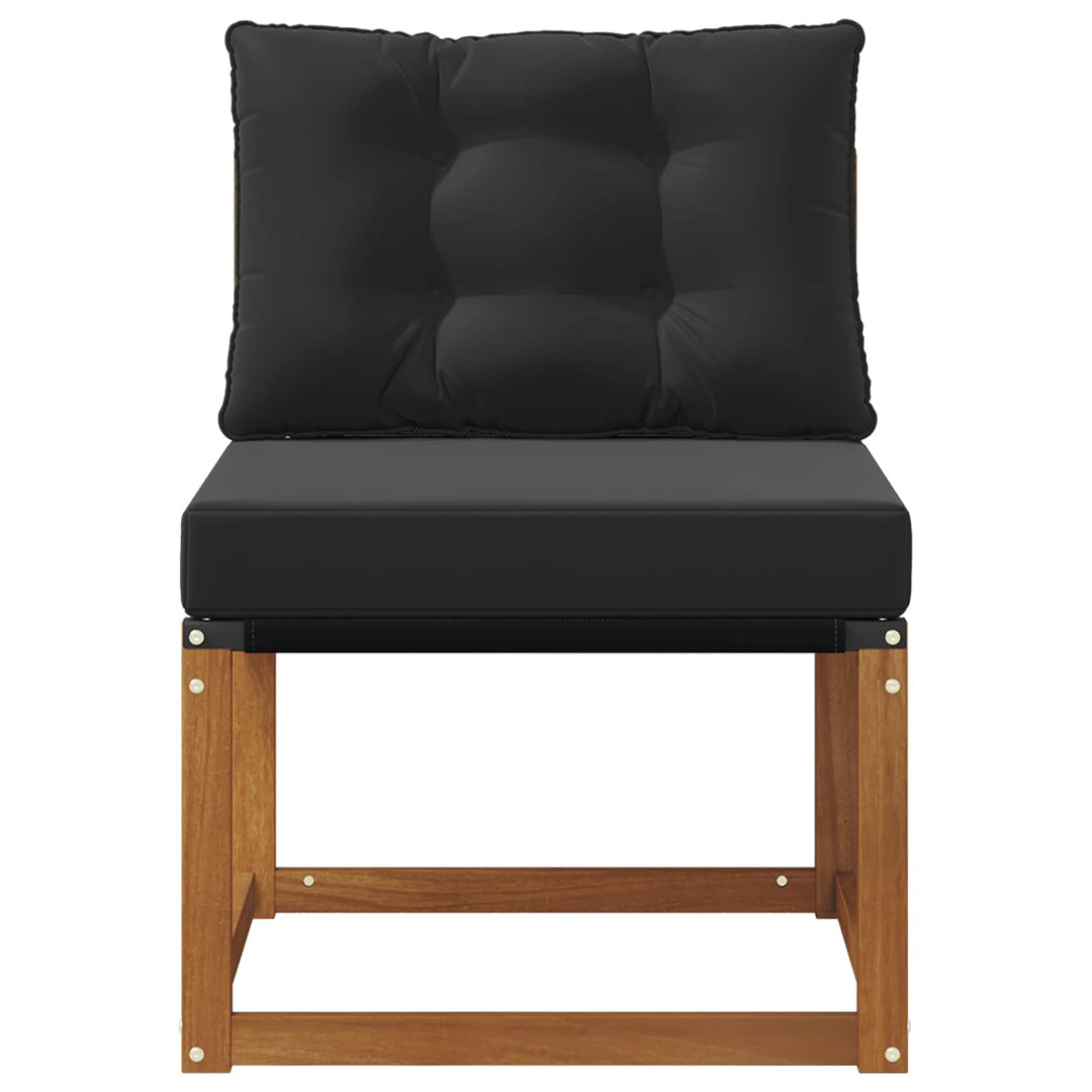Udendørs Midtersofa Massivt akacietræ og Textilene-stof
