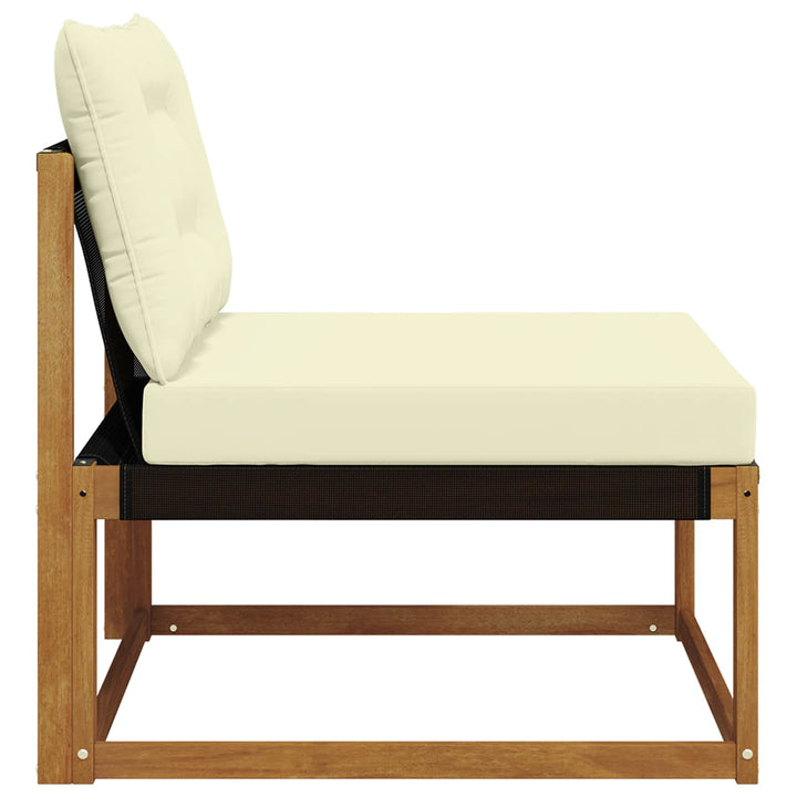 Udendørs Mellem Sofa Massivt Akacietræ Naturfarvet