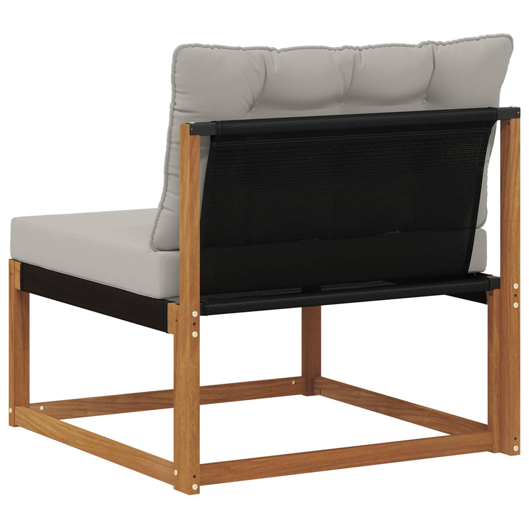 Udendørs Mellem Sofa Massivt Akacietræ Naturfarvet