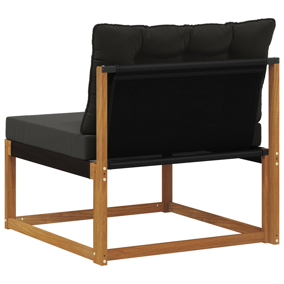 Udendørs Mellem Sofa Massivt Akacietræ Naturfarvet