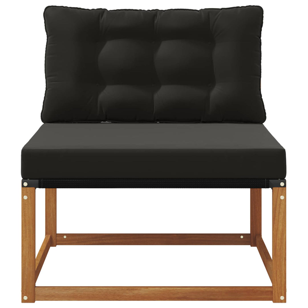 Udendørs Mellem Sofa Massivt Akacietræ Naturfarvet