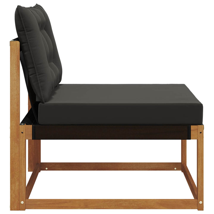Udendørs Mellem Sofa Massivt Akacietræ Naturfarvet