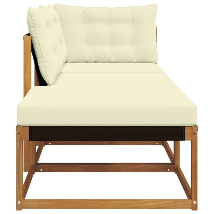 3 stk. Udendørs Sektionel Sofa Enheder Massivt Akacietræ