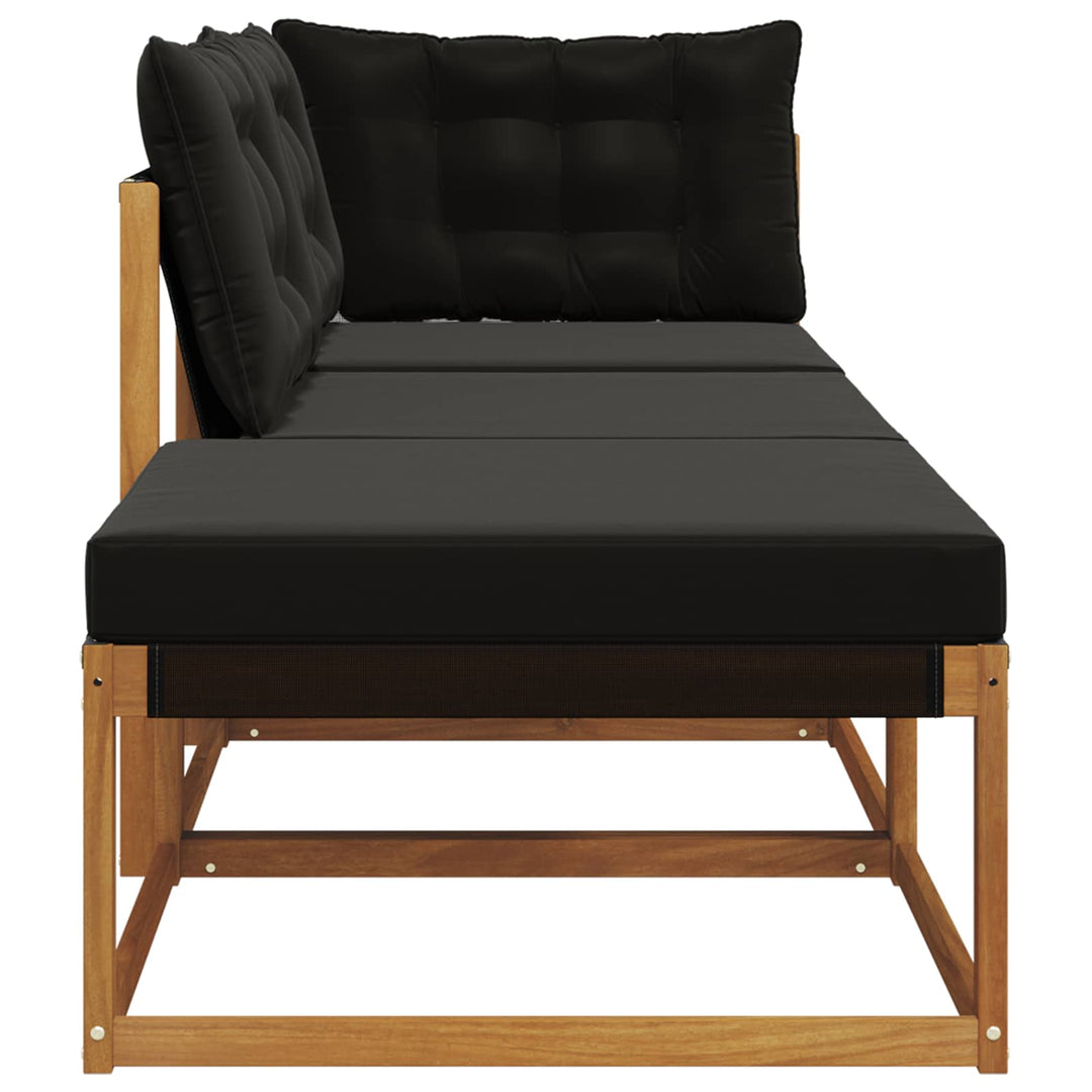 3 stk. Udendørs Sektionel Sofa Enheder Massivt Akacietræ