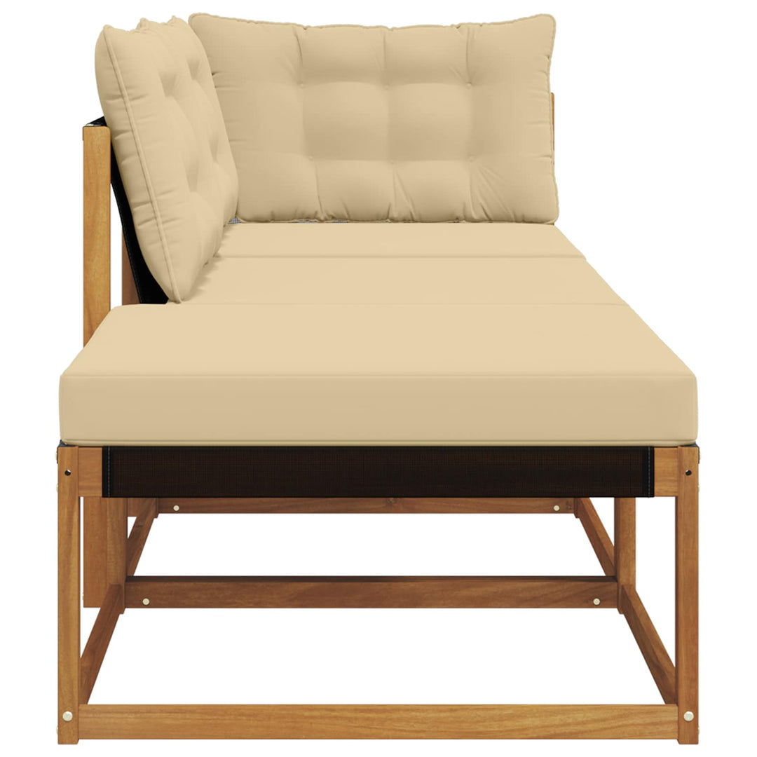 3 stk. Udendørs Sektionel Sofa Enheder Massivt Akacietræ