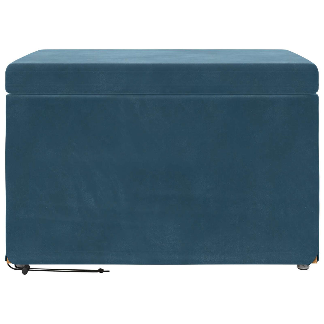 Taburet Blå 61 x 41 x 40 cm Velour og konstrueret træ
