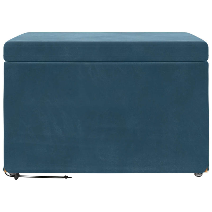 Taburet Blå 61 x 41 x 40 cm Velour og konstrueret træ