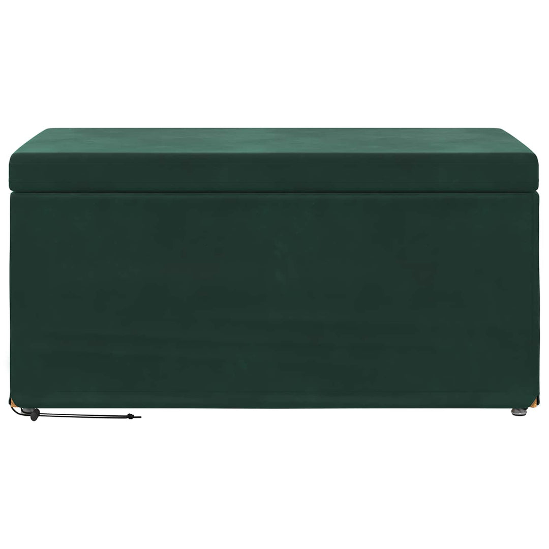 Taburet Mørkegrøn 81 x 41 x 40 cm Velour og konstrueret træ