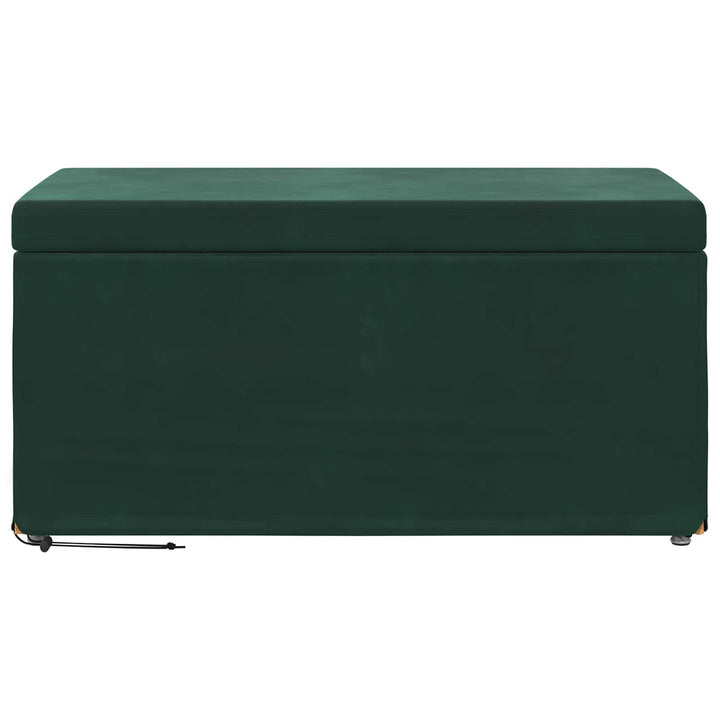 Taburet Mørkegrøn 81 x 41 x 40 cm Velour og konstrueret træ