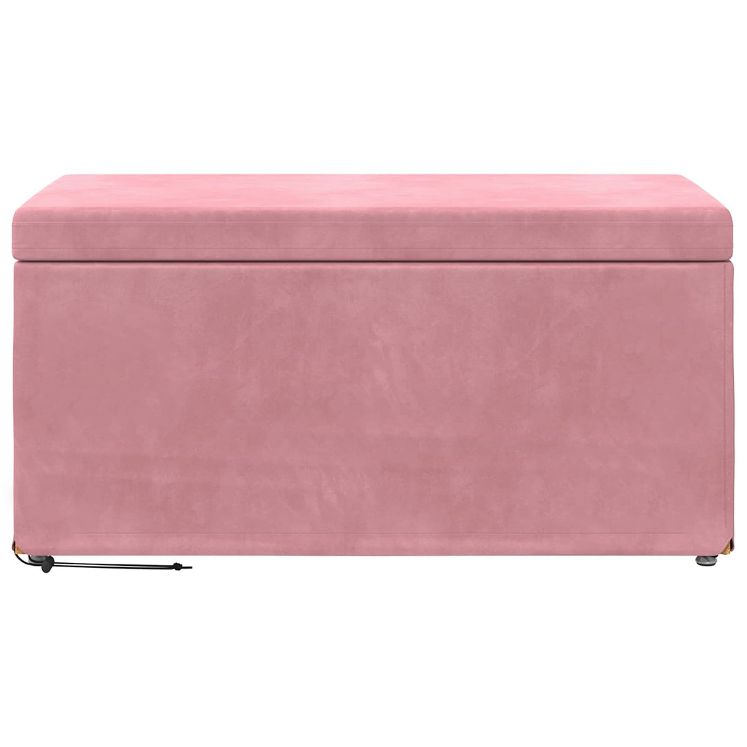 Taburet Lyserød 81 x 41 x 40 cm Velour og konstrueret træ