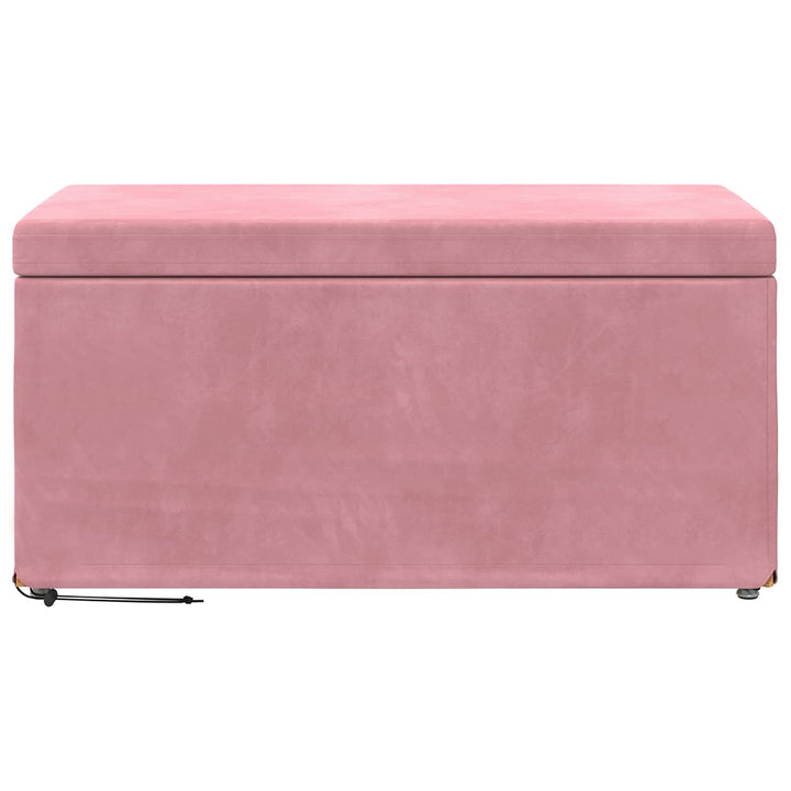 Taburet Lyserød 81 x 41 x 40 cm Velour og konstrueret træ
