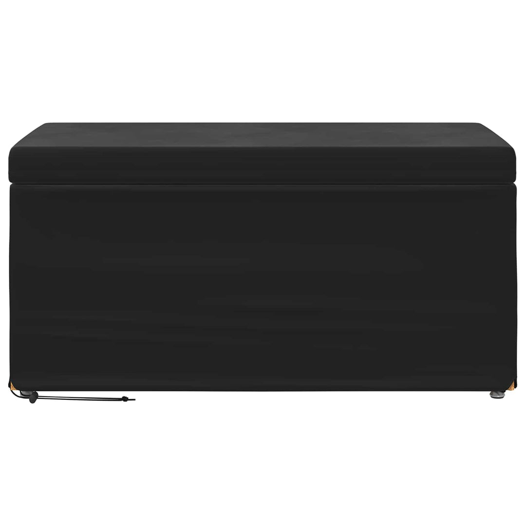 Taburet Sort 81 x 41 x 40 cm Velour og konstrueret træ
