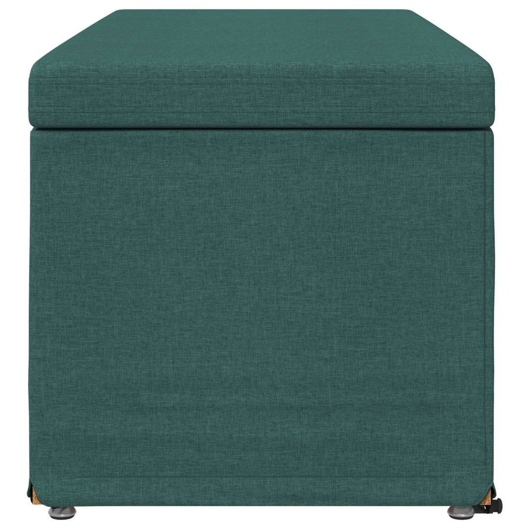 Taburet Mørkegrøn 101 x 41 x 40 cm Stof og konstrueret træ