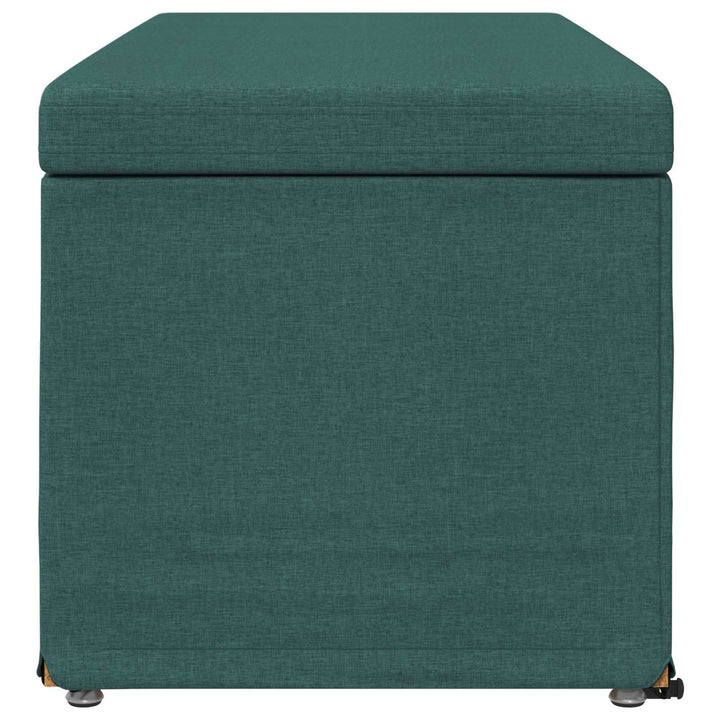 Taburet Mørkegrøn 101 x 41 x 40 cm Stof og konstrueret træ
