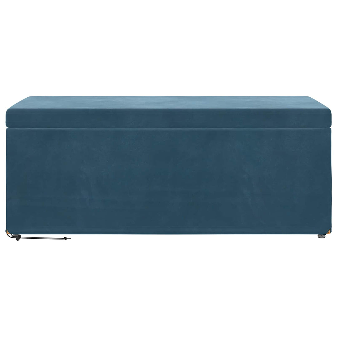 Taburet Blå 101 x 41 x 40 cm Velour og konstrueret træ